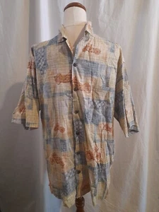 Harley Davidson Mens Hawaiian Shirt Size Medium Made In USA - Picture 1 of 5
