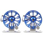 Set Of 2 Fishing Wheel Gear Fly Reel Outdoor Live Button