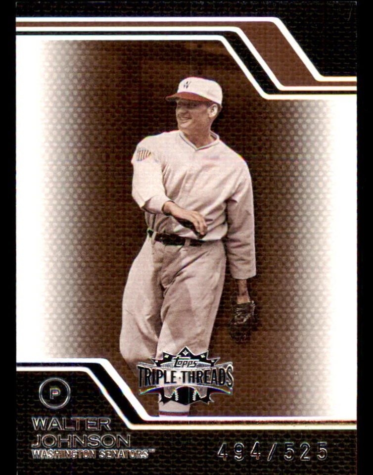 2008 Topps Triple Threads Sepia #222 Walter Johnson /525 - Image 1 of 2