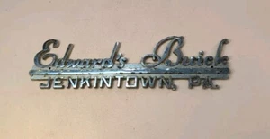 VTG Edward's BUICK DEALERSHIP  DEALER EMBLEM Jenkintown, PA.  - Bild 1 von 15