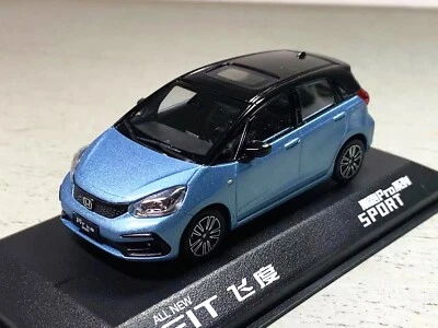 Modelo de coche fundido a presión azul Honda Fit Sport 2021 escala 1/40 colección de juguetes regalo nuevo en caja Foto 1 de 4
