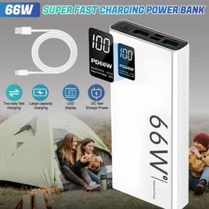 66W 40000mAh Power Bank Fast Charging Portable Charger External Battery PD 20W - Picture 1 of 23