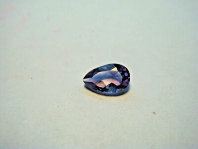 Amethyst Gemstone Pear Cut 8 mm x 5 mm 0.75 Carat Natural Gem  - Image 1 of 3