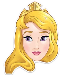 Aurora Official Disney Princess Child Size 2D Card Party Mask - Sleeping Beauty - Picture 1 of 1