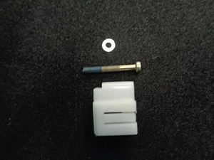 PORSCHE 924S 944 951  SUNROOF CABLE PLASTIC CLIP NEW GENUINE WITH SCREW 82 TO 86 - Bild 1 von 5