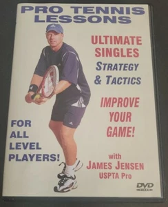 Pro Tennis Lessons: Ultimate Singles Strategy & Tactics w/ Pro James Jensen DVD - Imagen 1 de 2