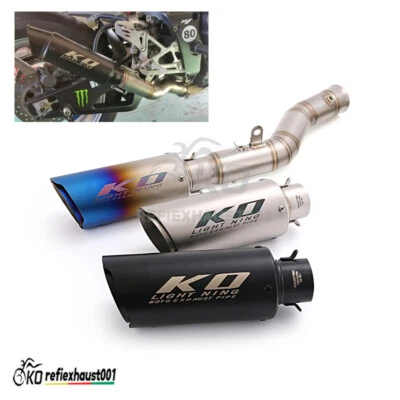Sistema de escape silenciador deflector tubo medio deslizable para Yamaha YZF R1 MT-10 2009-2014 Foto 1 de 4