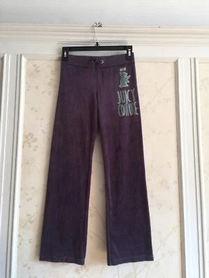 Pantalones de terciopelo Juicy Couture para niñas 10 morados nuevos con etiquetas Foto 1 de 3
