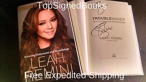 Signed Leah Remini Troublemaker Surviving Hollywood Scientology Book Autographed - Bild 1 von 7