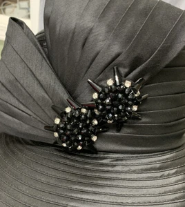 Nuevo Sombrero de Diseñador Whittall & Shon Negro con Medallones Derby Iglesia Nuevo Con Etiqueta - Imagen 1 de 5