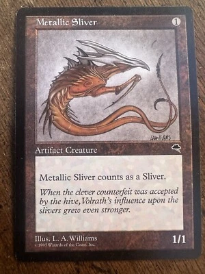 Metallic Sliver -Tempest - 1997 - Vintage Magic The Gathering MTG - Image 1 of 2
