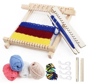 Weben für Kinder Set DIY Holz Webrahmen Set 22 x 17cm Bespannen von Webrahmen... - Bild 1 von 9