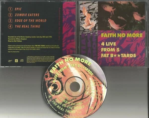 Mike Patton FAITH NO MORE w/ 4 RARE LIVE TRX 1990 PROMO DJ CD single USA MINT - Picture 1 of 1