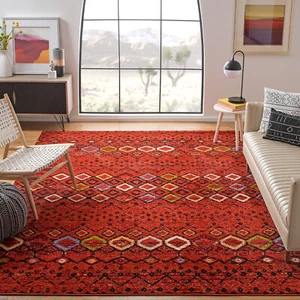 Safavieh Power Loomed Amsterdam Terracotta / Multi Area Rugs - AMS108D - Picture 1 of 34