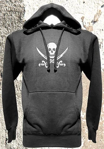 Jolly Roger Pirate Skull Cross Swords Pullover Hoodie Snowboard Skateboard S-XXL - Picture 1 of 1