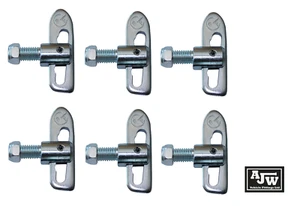 6 x Drop Lock Verschluss M12 x 25 mm verzinkt Pferdeboxen Anhänger LKW Heckklappe - Bild 1 von 3