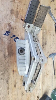 1983 1984 1985 1986 HONDA CB650SC NIGHTHAWK PASSENGER FOOT PEGS good - Image 1 of 4