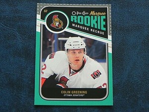 2011-12 11/12 OPC Marquee ROOKIE 566 Colin Greening Ottawa Senators