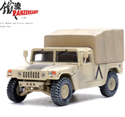 Panzerkampf 1/64 Gulf War 1st Armored Division Humvee Carrier Alloy Model - Image 1 of 4