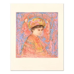 Edna Hibel (1917-2014), "Junge mit Turban" Ltd Ed Lithographie signiert mit COA - Bild 1 von 2