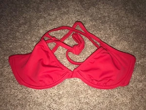 Brand New Women’s Venus Swimwear Red 32A Full Underwire Triangle Top RV $36 - Picture 1 of 7