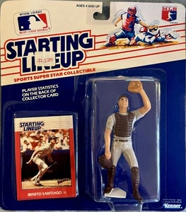 1988 Benito Santiago~ MLB Starting Lineup ~ SLU ~ San Diego Padres + Card. New! - Picture 1 of 2