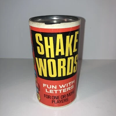 Vintage Shake Words Fun With Letters Dice Crossword Game Peter Pan Playthings - Image 1 of 4