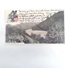 RR Tracks Along French Broad River Asheville North Carolina Postcard Posted 1903