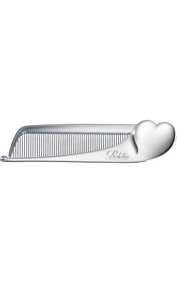ReFa HEART COMB Aira pettine per capelli argento compatto leggero portatile k... - Immagine 1 di 4