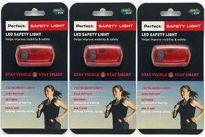 Perfect Fitness 3 LED Clip-On Safety Light for Increased Visibility. (3 Pack) - Picture 1 of 4