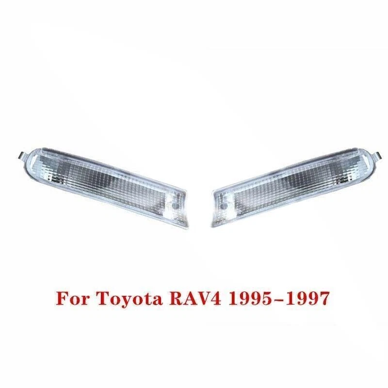 Carcasa de faro antiniebla de parachoques delantero blanco L+R apto para Toyota RAV4 1995-1997 1 PIEZA Foto 1 de 4