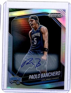 2024-25 Base Autographs Silver Prizm Paolo Banchero Auto Orlando Magic #117 - Picture 1 of 2