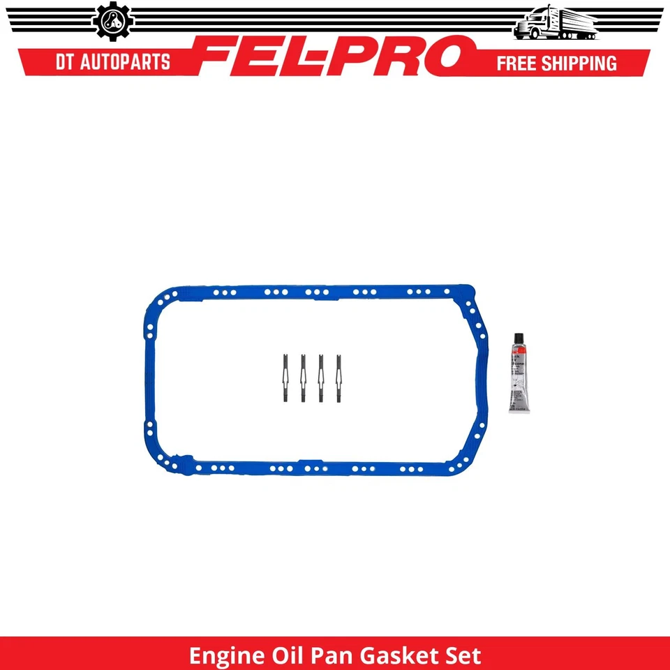 For 1990-2002 Honda Accord Engine Oil Pan Gasket Set Fel-Pro 1991 1992 1993 1994 - Image 1 of 1