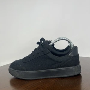 Kizik Prague Shoes Youth Boys 4Y Black Canvas Athletic Running Sneaker KPRABK02 - Picture 1 of 17