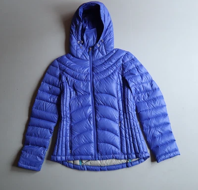 Chaqueta Andrew Marc Mujer Pequeña Azul Ligera Plumón Con Capucha Micro Puffer Foto 1 de 4