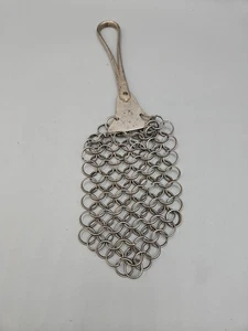 Pulitore scrubber posta catena vintage per ghisa ''PAT'D'' antico primitivo - Foto 1 di 6