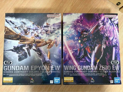 Bandai MG 1/100 Gundam Epyon EW & Wing Gundam Zero EW Model Kit Set New Japan - Image 1 of 4