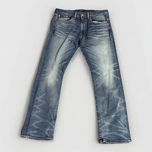 Polo Ralph Lauren Men’s 34x30 Varick Slim Straight Fly Denim Blue Jeans - Picture 1 of 7