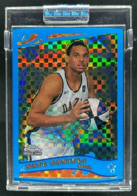 2005-06 Topps Chrome Nate Daniels Blue Xfractor Rookie RC #/90 - Image 1 of 2