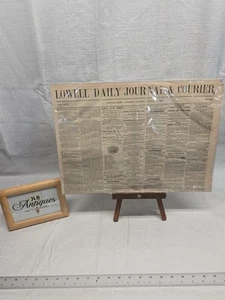 Raro Giornale Quotidiano Lowell 7 Agosto 1860 - Ottime Condizioni - Lowell MASS. - Foto 1 di 5