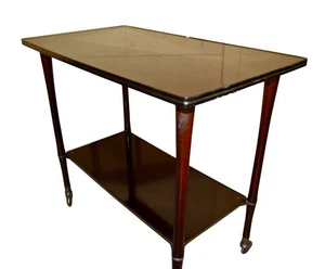 elegante tavolino - carrello da salotto stile Decò anni '70 - Foto 1 di 9