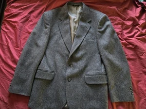 Cambridge Classic Men's Tweed Sport Coat Blazer Two Button Gray Wool Sz 40R USA - Picture 1 of 6