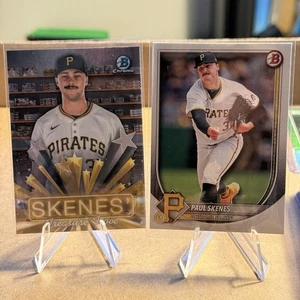 2025 Bowman Paul Skenes Treasure Trove HS-13 Insert + Bowman Base Card - Bild 1 von 2