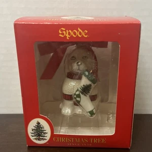 Spode Árbol de Navidad Cachorro Adorno Nuevo En Caja Original - Imagen 1 de 7