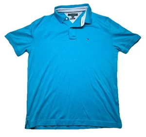 Tommy Hilfiger Custom Fit Polo Xl Blau Kurzarm Shirt Teal Golf - Bild 1 von 4