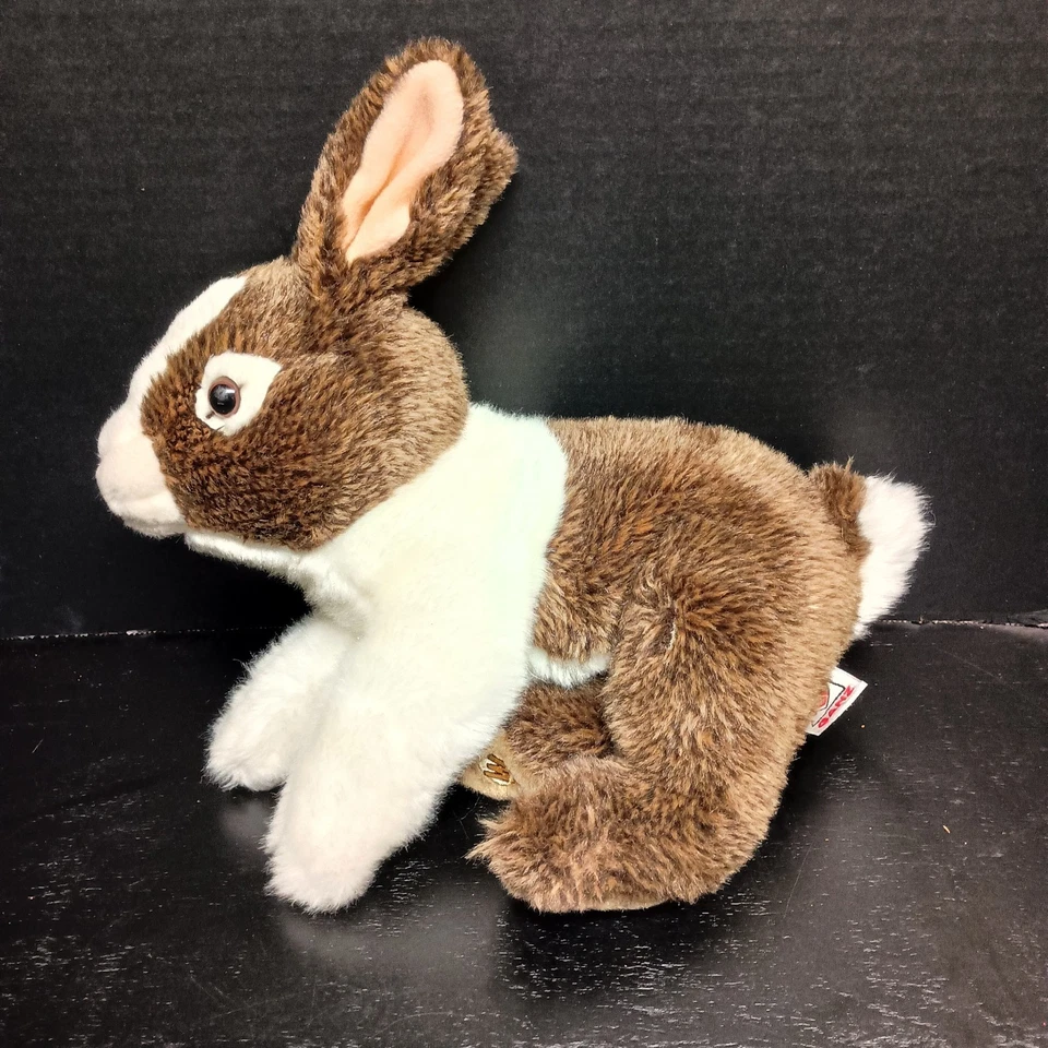 Ganz Webkinz Signature Dutch Bunny Rabbit Realistic Brown White Plush No Code - Image 1 of 4