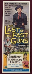 LAST OF THE FAST GUNS POSTER 1958 JOCK MAHONEY GILBERT ROLAND INSERT - Picture 1 of 4