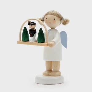 Engel mit Schwibbogen 6135 - Flachshaarengel - FLADE Erzgebirge NEU & OVP - Picture 1 of 1