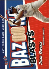 2004 (EXPOS) Bazooka Blasts Bat Relics #JR Juan Rivera  