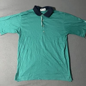 Vintage Ping By Karsten Polo Shirt Size Large Teal Green 100% Cotton Made In USA - Picture 1 of 6